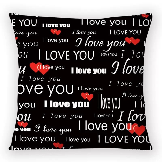 Lovers Short Plush Sublimation Pillow Case For Sublimation Photo Printing