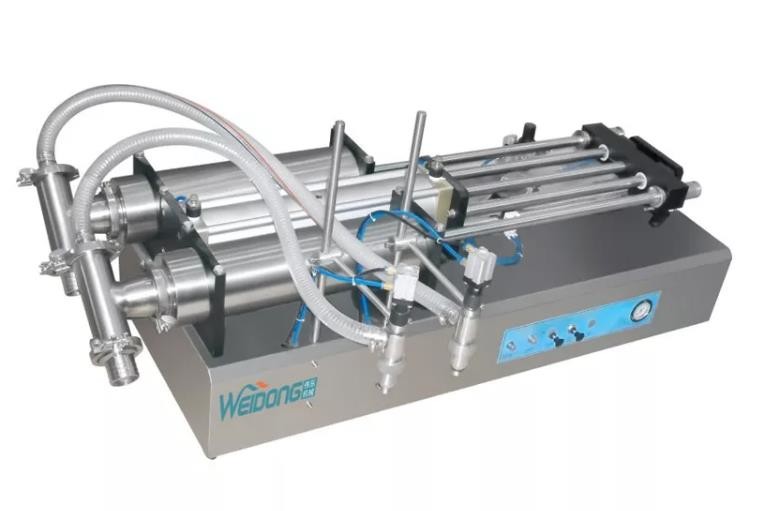 Small Semi Automatic Filling Machine Water Seay Operation