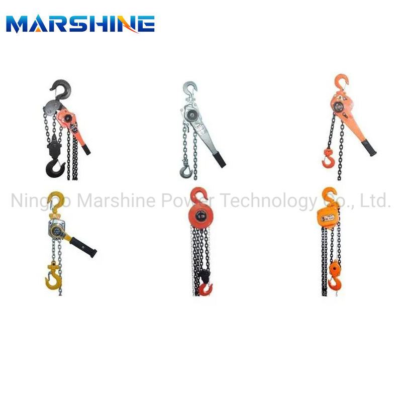 Construction Hand Wrenching Chain Tackle Block Hoist Crane
