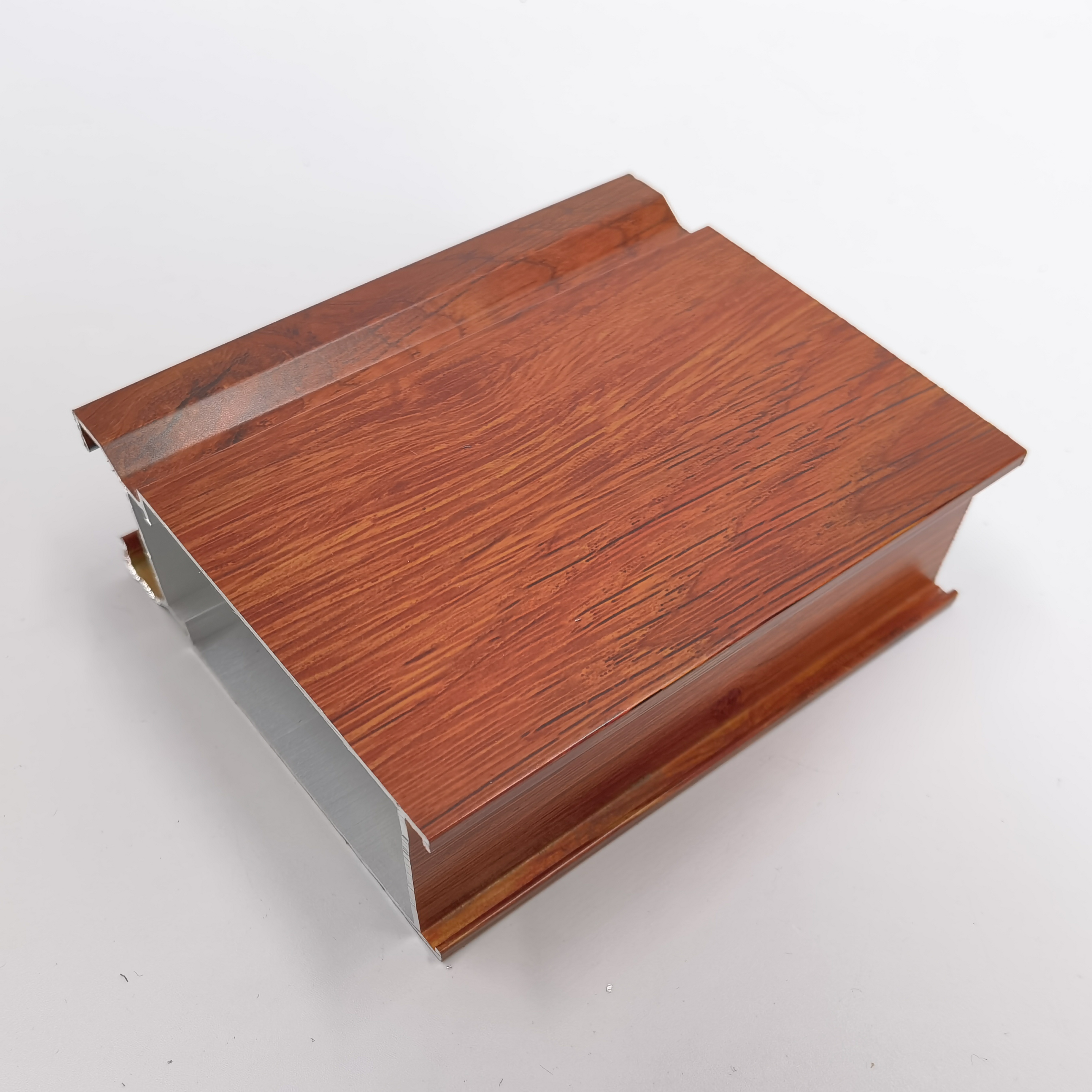 1.2mm Aluminium Sliding Window Profile Wooden Grain Marble Texture Adhesion