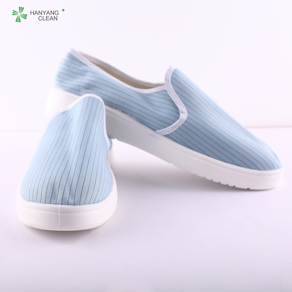 Anti static esd cleanroom pu blue shoes
