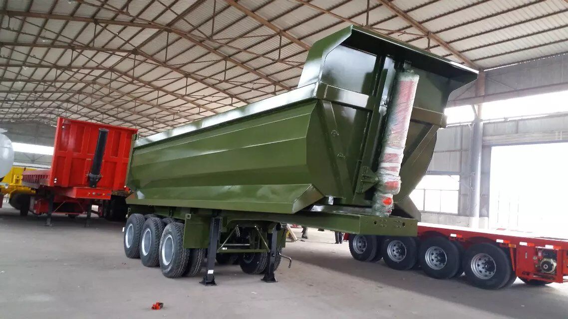 100 Tons Double Axles U Shaped End Rear Tipper Dumper Semi Truck Trailer for in Market