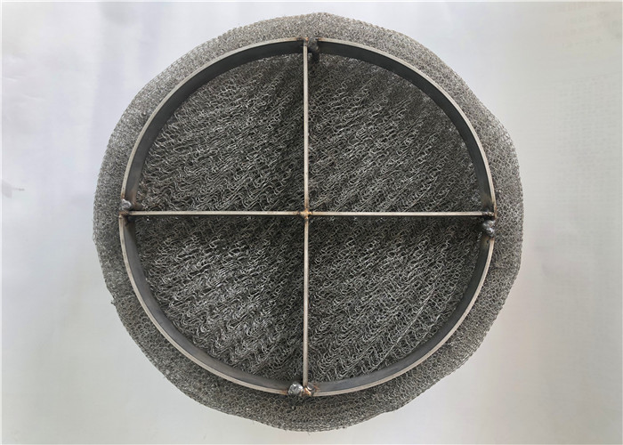 Wire Mesh Demister Pad For Chemical Liquid Gas Separation 168 Kg/m3