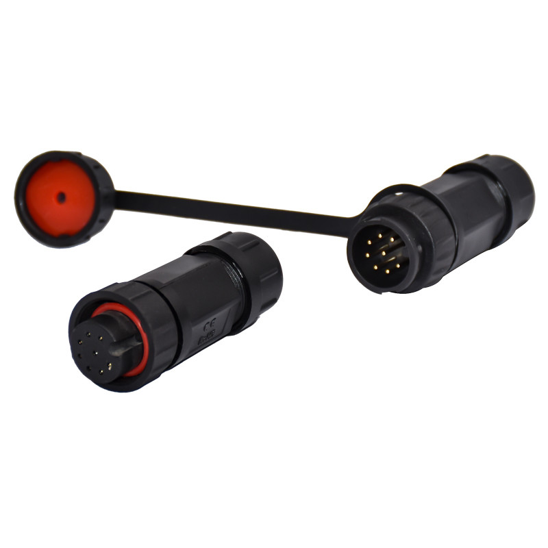 8 Pin Aviation Connector , M19 IP68 Electric Waterproof Power Cable Connector