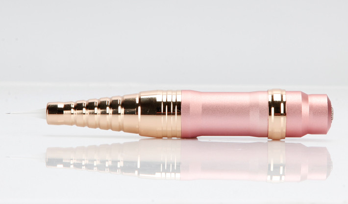 10V Gold Rotary Makeup Tattoo Machine / Semi Permanent Makeup Pen For Eyebrow And Lip