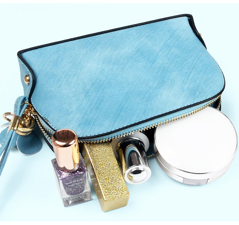 Wholesale Pure Color Blank Shell Shape Summer Cosmetic Mini Bag