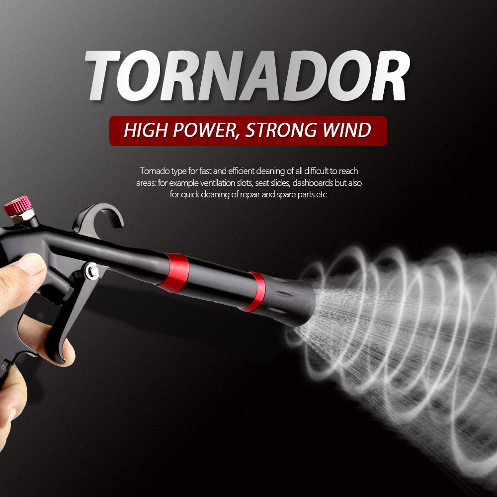 High Power Black Dry Tornador Car Foam Cannon With ISO-9001 Certification