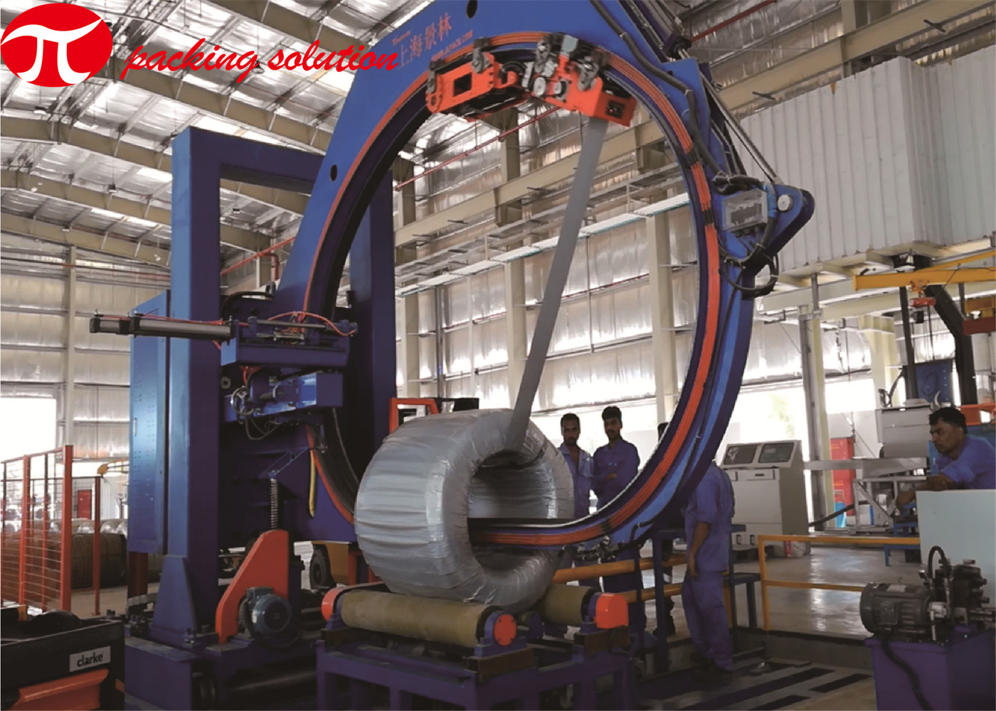 LLDPE Vertical Aluminum Coil Wrapping Machine Automatic 2300mm