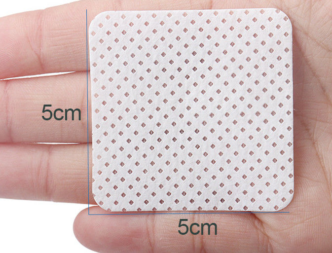 5*5cm White Wiping Cotton Paper Eyelash Tweezer Glue Cleaner Pads