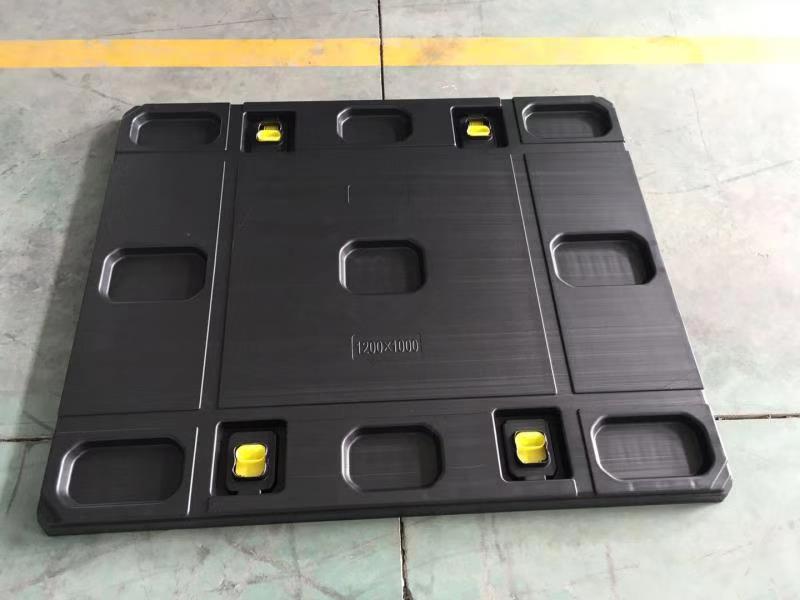 Automotive battery packaging Logistic stackable storage recycle plastic pallet box with lid vehicle packaging