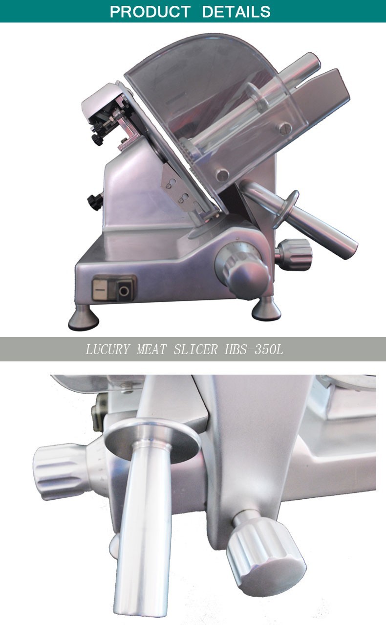 Electric Meat Slicer Food Processing Equipments Blade Dia.350mm Aluminum Magnesium Alloy Material