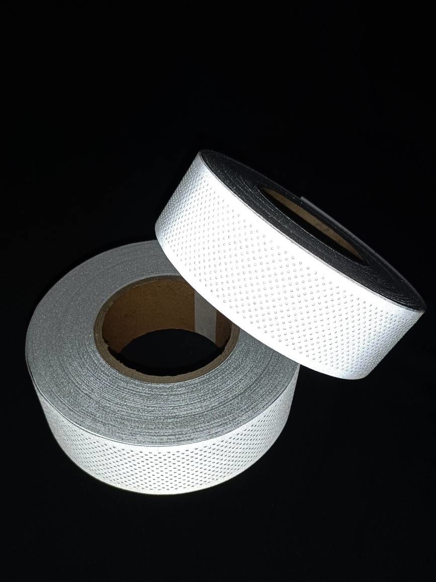 Grey High Visibility Reflective Fabric T/C And Polyester Base For Sports Wear Safety Wear