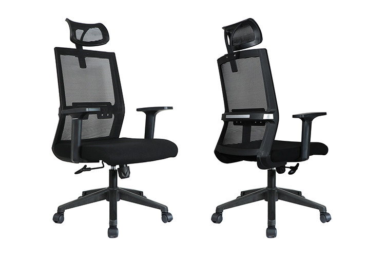 Modern 360 Degree Swivel Computer Mesh Chairs Fixed Lumbar