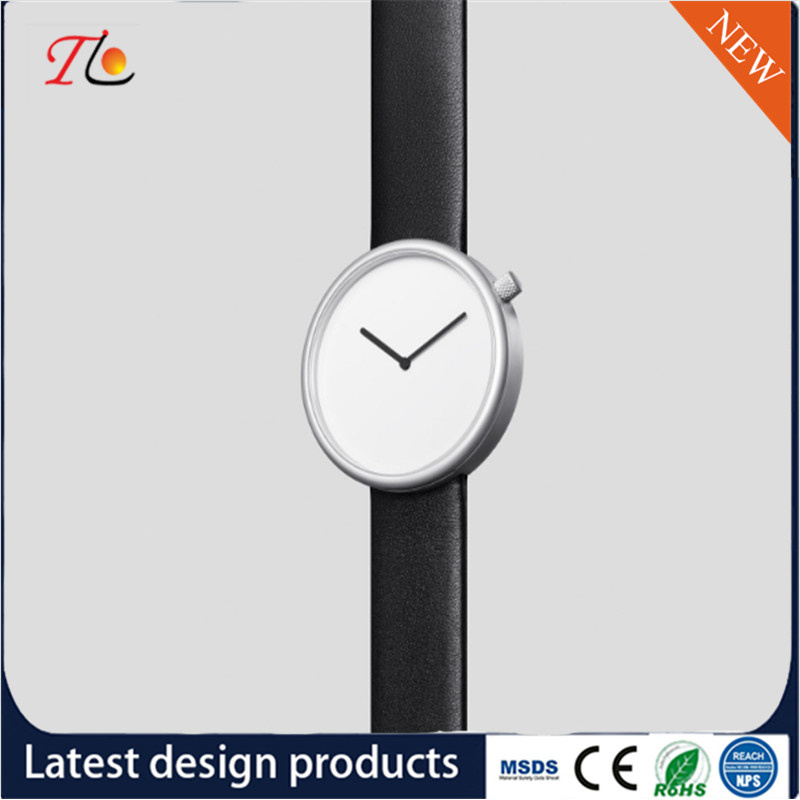 Wholesale PU Women's Watch PU Band Alloy Shell Fashion Watch Simple Style Monochrome Watch Classic Style Can Be Customiz