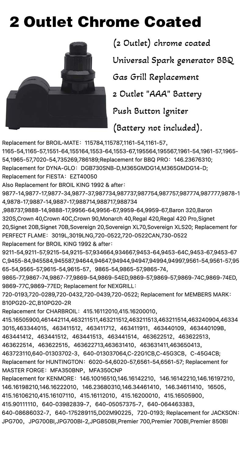 AAA battery igniter Fits for Gas Fireplace, Stove, Fryer , Heater