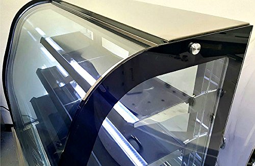 front-opening flat glass cake showcase pastry cabinet with CE/ETL