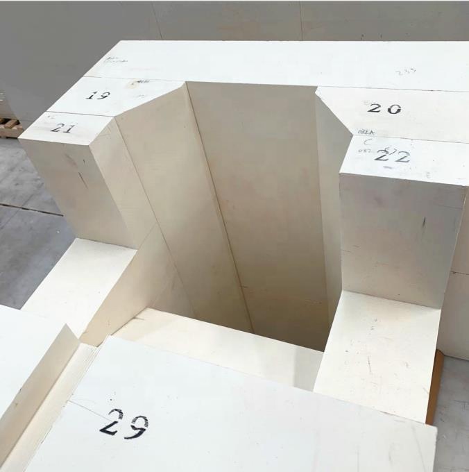 High Temperature Corundum Brick for Glass Kiln Sample Provided MgO Content of 0.05%