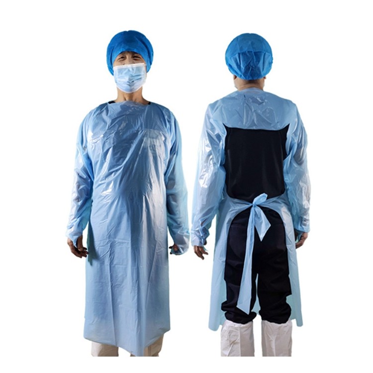 Personal Touch Disposable CPE Gown With Thumbloop and Open Back (Case of 200)