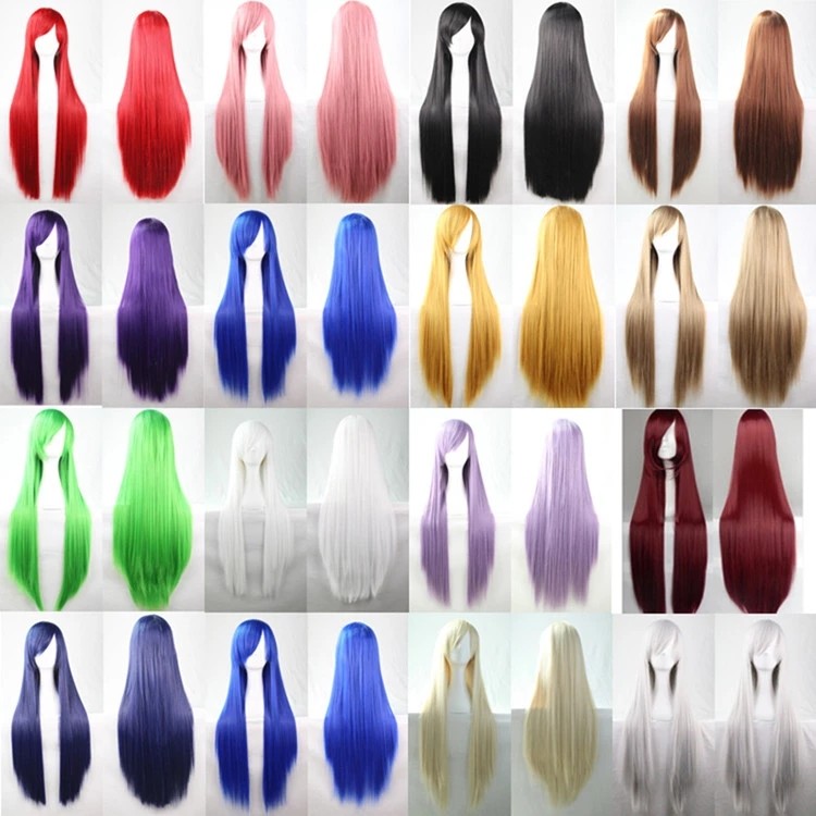 Black Short Natural Wave Synthetic Cosplay Wigs For Lady Heat Resistant 150g - 250g