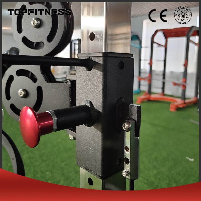 Factory Price Comprehensive Squat Rack Weight Lifting Cage with Smith Fitness Equipment