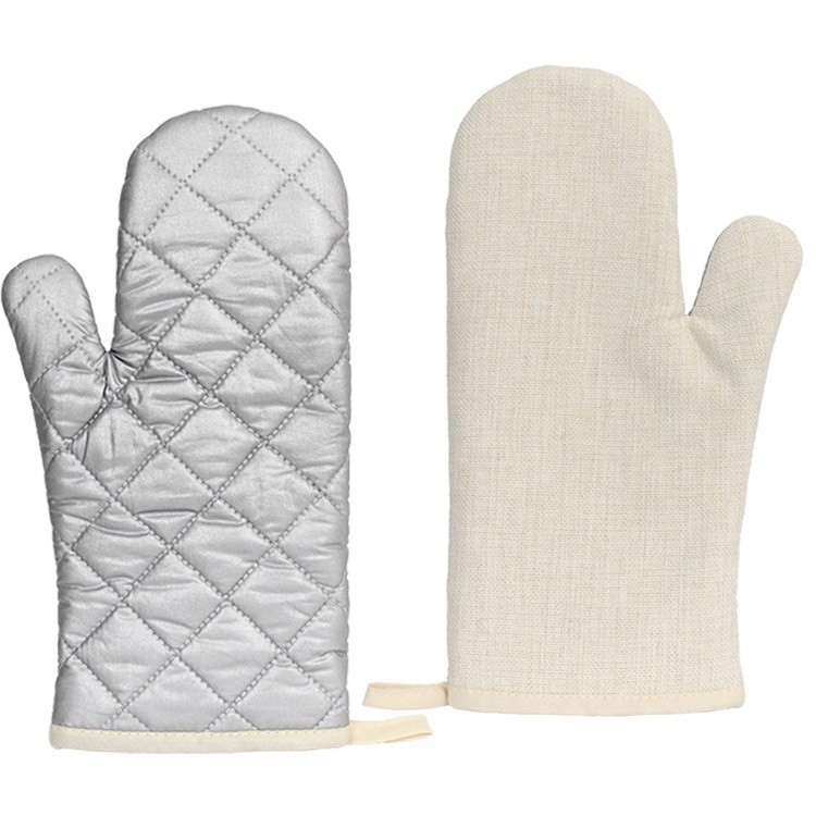 Personalised Sublimation Oven Mitt Blanks Linen Oven Mitts For Heat Transfer Printing
