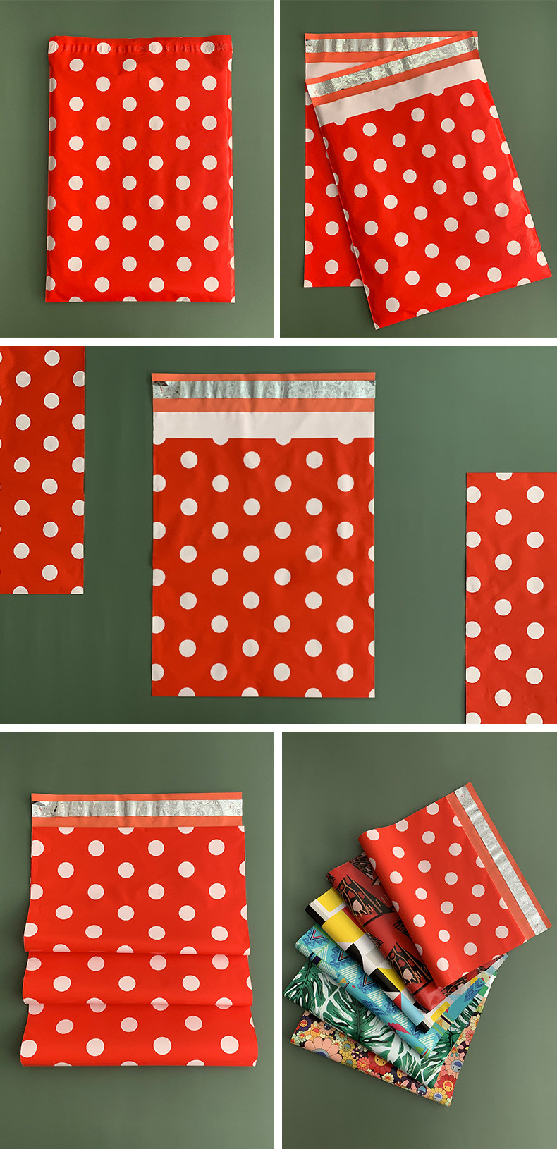 Cute Plastic Film Polythene Mailing Bags Self Adhesive Non Toxic