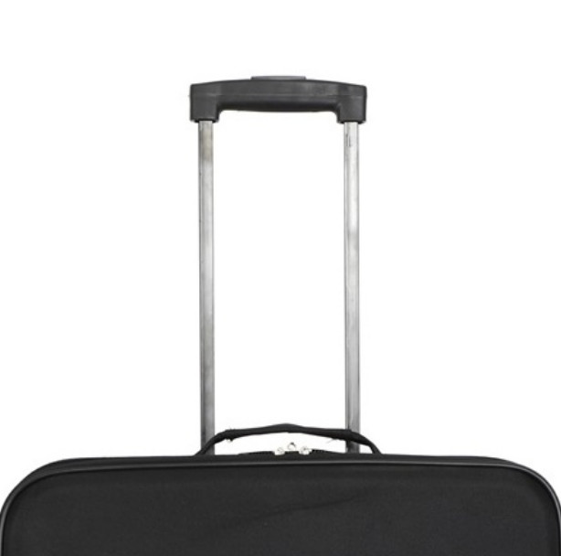 Black 0.8mm Aluminum 170T ODM EVA Expandable Luggage