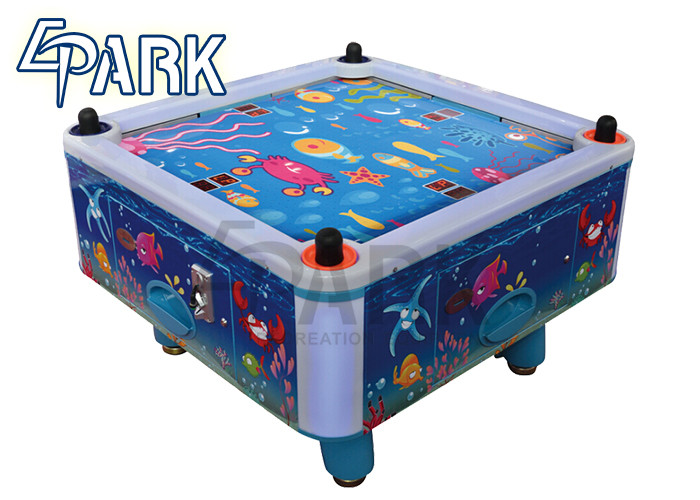 Easy Operation coin operated Kids Air Hockey Table , 4 Person Air Hockey Arcade Machine