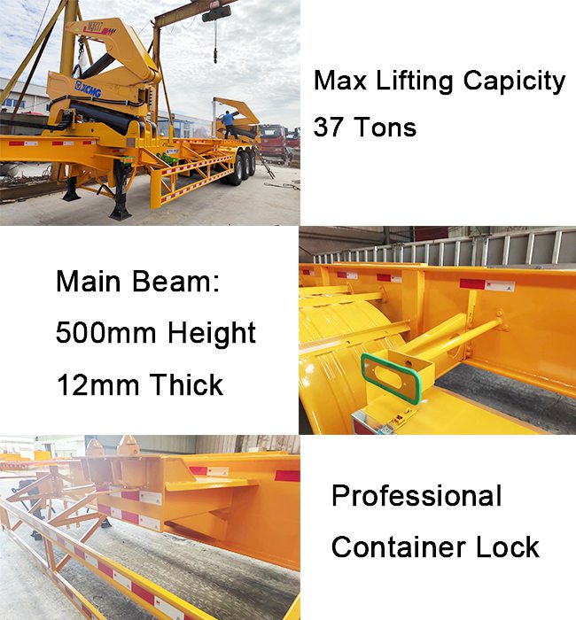TITAN 45 Tons 40 Ft Container Side Loader Trailer for Sale