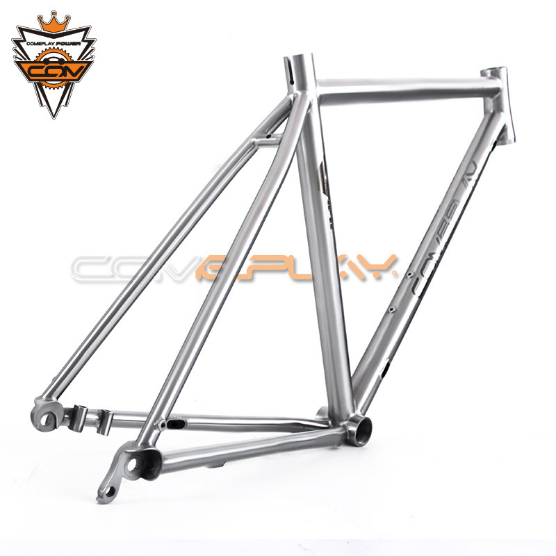 Ti Road Bike Frame Titanium Gravel Bike Frameset Tapered Headset 142mm