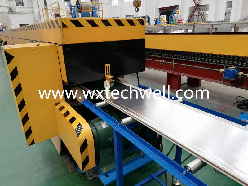 Interior | Exterior Metal Sandwich Wall Panel Roll Forming Machine with Belt conveyor