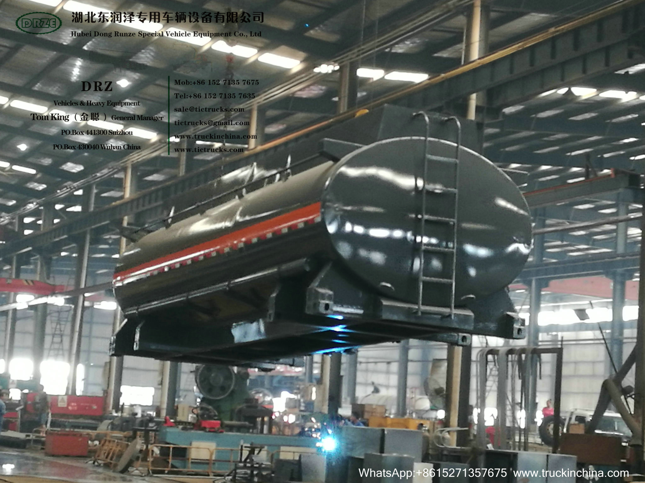 Chemical Acid Tank Body Chemical Liquid Tanker Body with Container Locks Trailer Road Transport WhsApp:+8615271357675