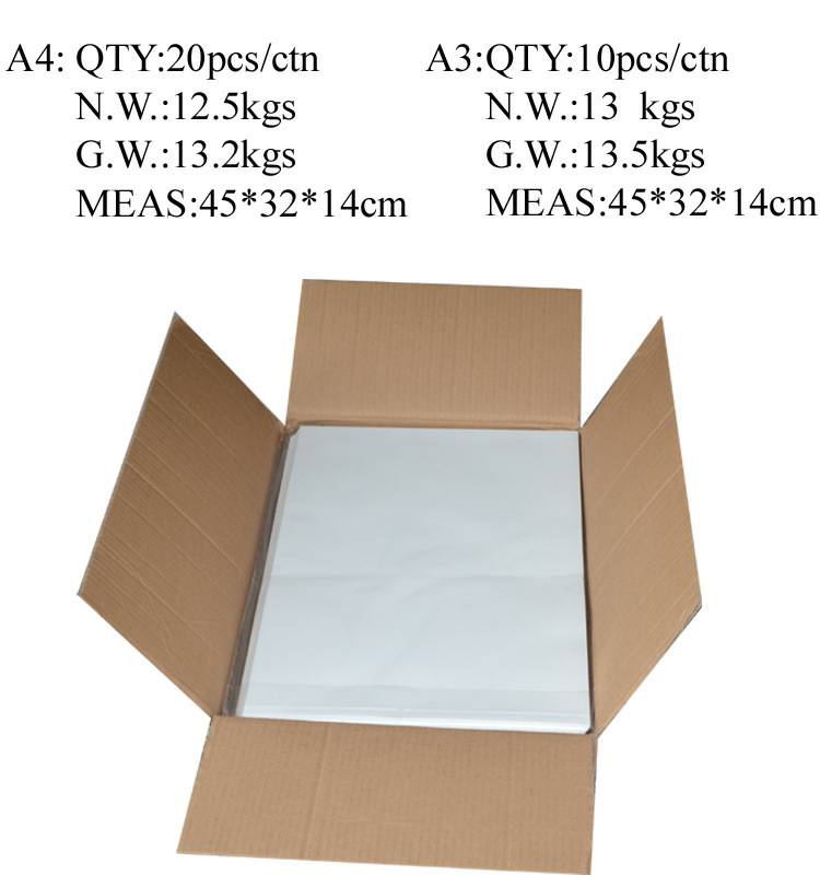 A3 90gsm Sublimation Ink Heat Transfer Paper