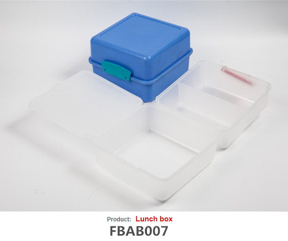 FBAB007 For wholesales pp plastic food-grade lunch box color customized