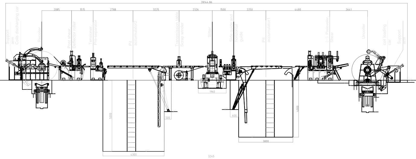 GI Galvanized Metal Slitting Line Galvanlume Steel Sheet Slitting Line Machine 3 X 1250