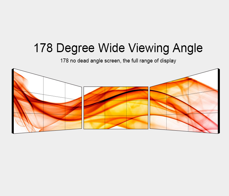 46 Inch commercial lcd display 4k video wall 500nits brightness 4000 : 1 contrast