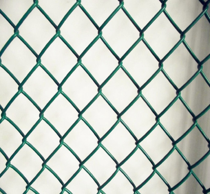 Pvc Coated Black Galvanized Chain Link Fence Diamond Shape Wire Mesh Sports Field