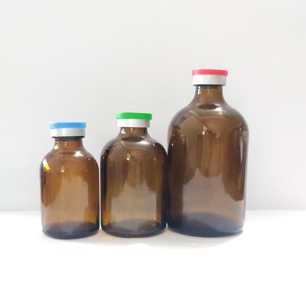 30ml 50ml 100ml Moulded Glass Vials For Antibiotics Amber Moulded Injection