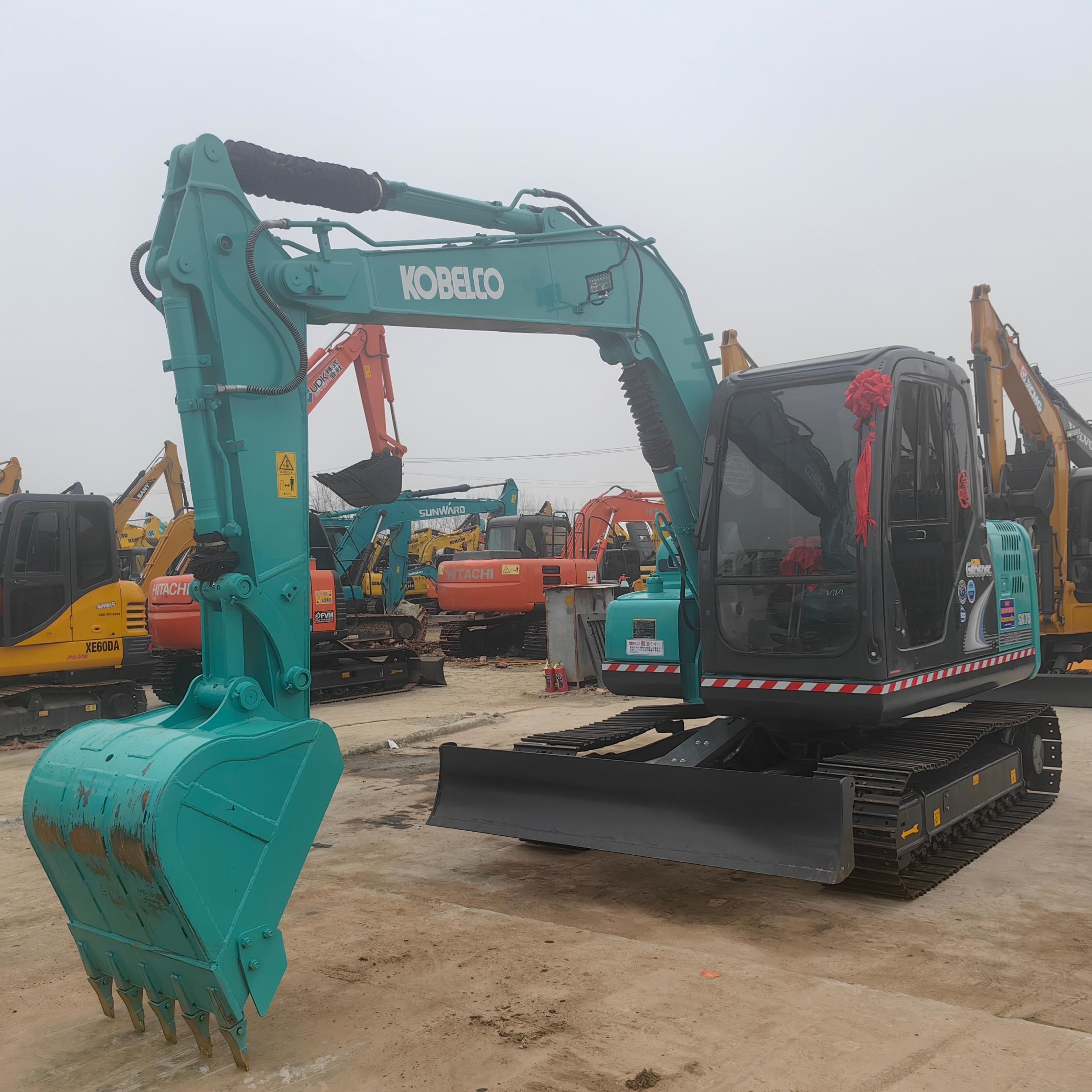 2024 Year 7 Ton Mini Machine Used Kobelco 75 Excavator