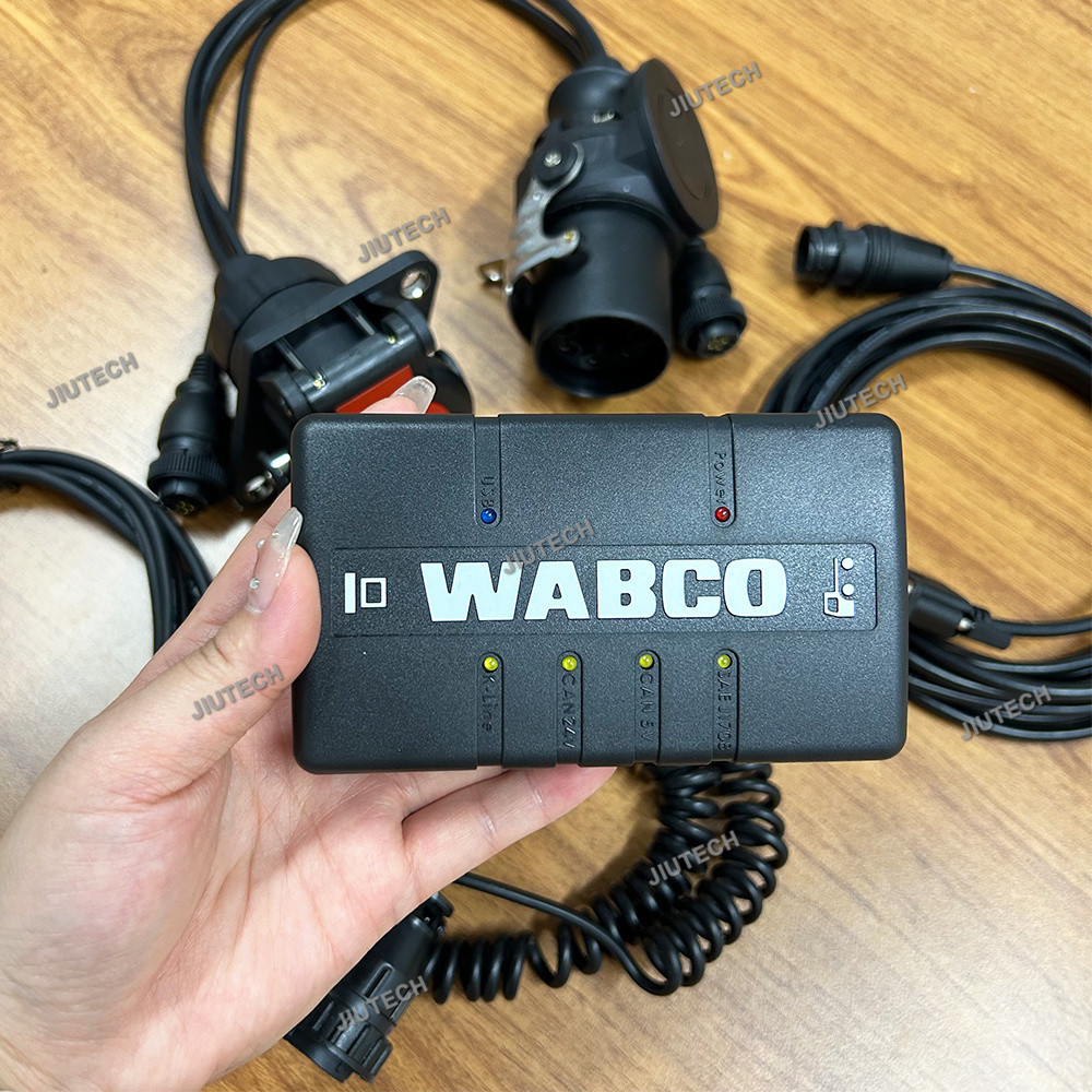 For WABCO Diagnostic tool KIT Trailer and Truck Diagnostic System Interface (WDI) Heavy Duty Scanner+cf19 laptop