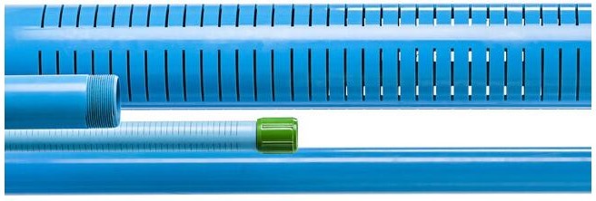 Water Well Casing PVC U Wall Pipe / Water Filter Screen Pipe System Specification