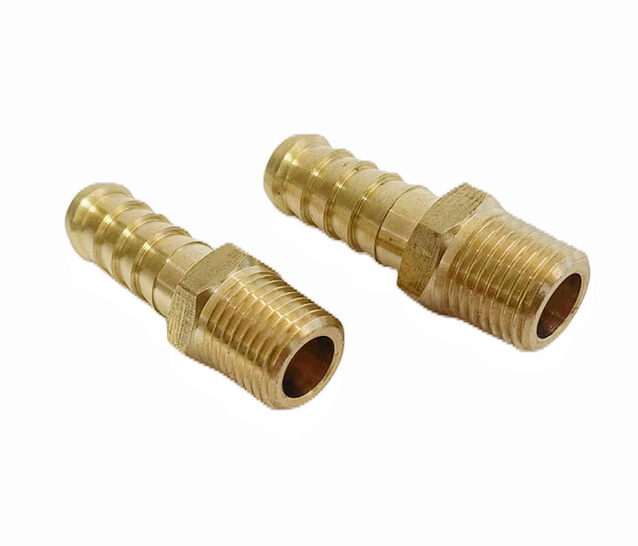 3/8" Barb X 3/8" NPT Male Brass Hose Barb Fittings CNC
