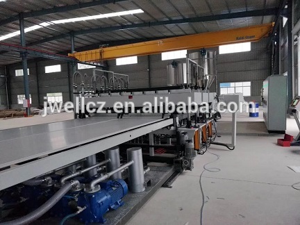 JWELL-PP PVC PE Plastic building construction template board Production Line