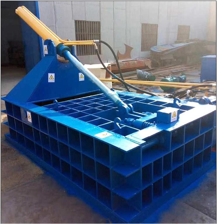 OEM Metal Scrap Briquetting Machine Hydraulic Belling Into Block 125ton