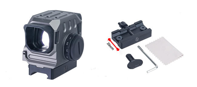 Custom Optical Prismatic 1X30 EG1 Red Dot Scope For Airsoft Hunting Gray