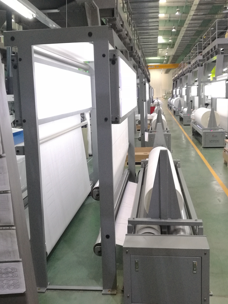 Electric Cloth Roll Winder Equipment For Inspection Table With Led