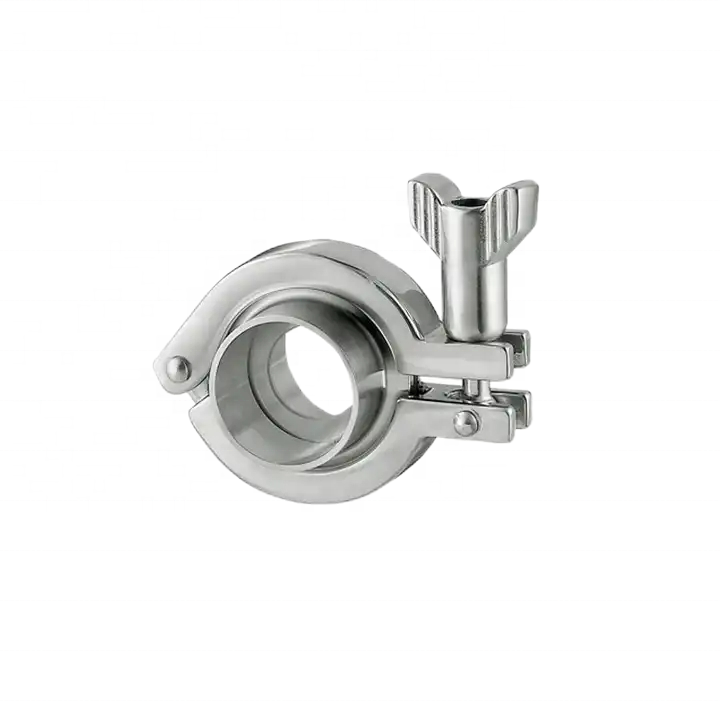 Stainless Steel 304 316 Clamp Single Pin Sanitary Tri Clamp Forged Connection