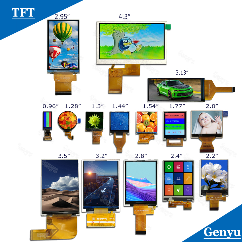 1.06 Inch TN TFT LCD Module 96x160 RGB SPI Display