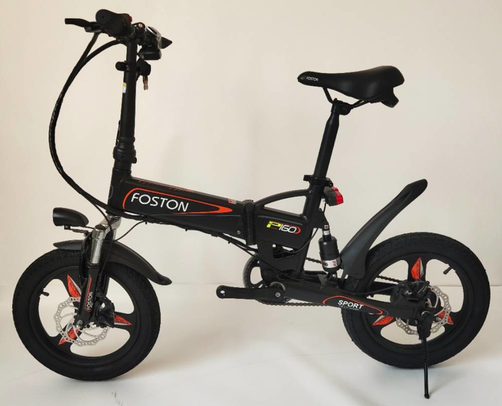 350w Folding Full Suspension Electric Bike P160 16 Inch 36v Lightweight 22.5kg RICHBIT