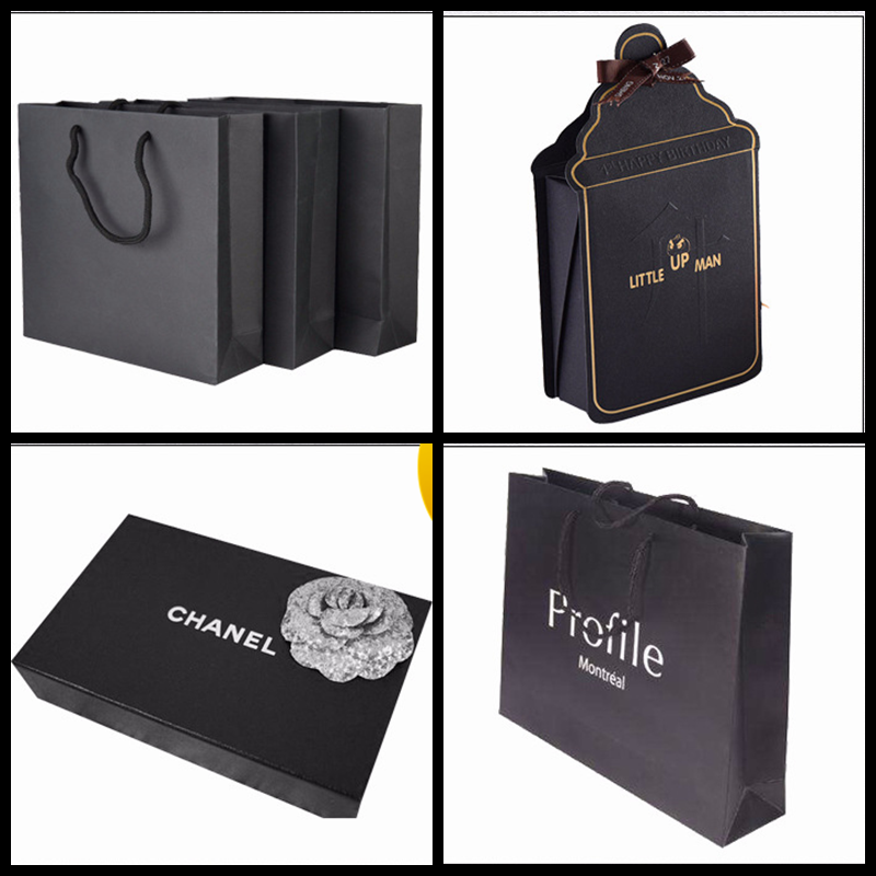 350PT No white spots on the surface no fade  Black stiff paperboard for gift box